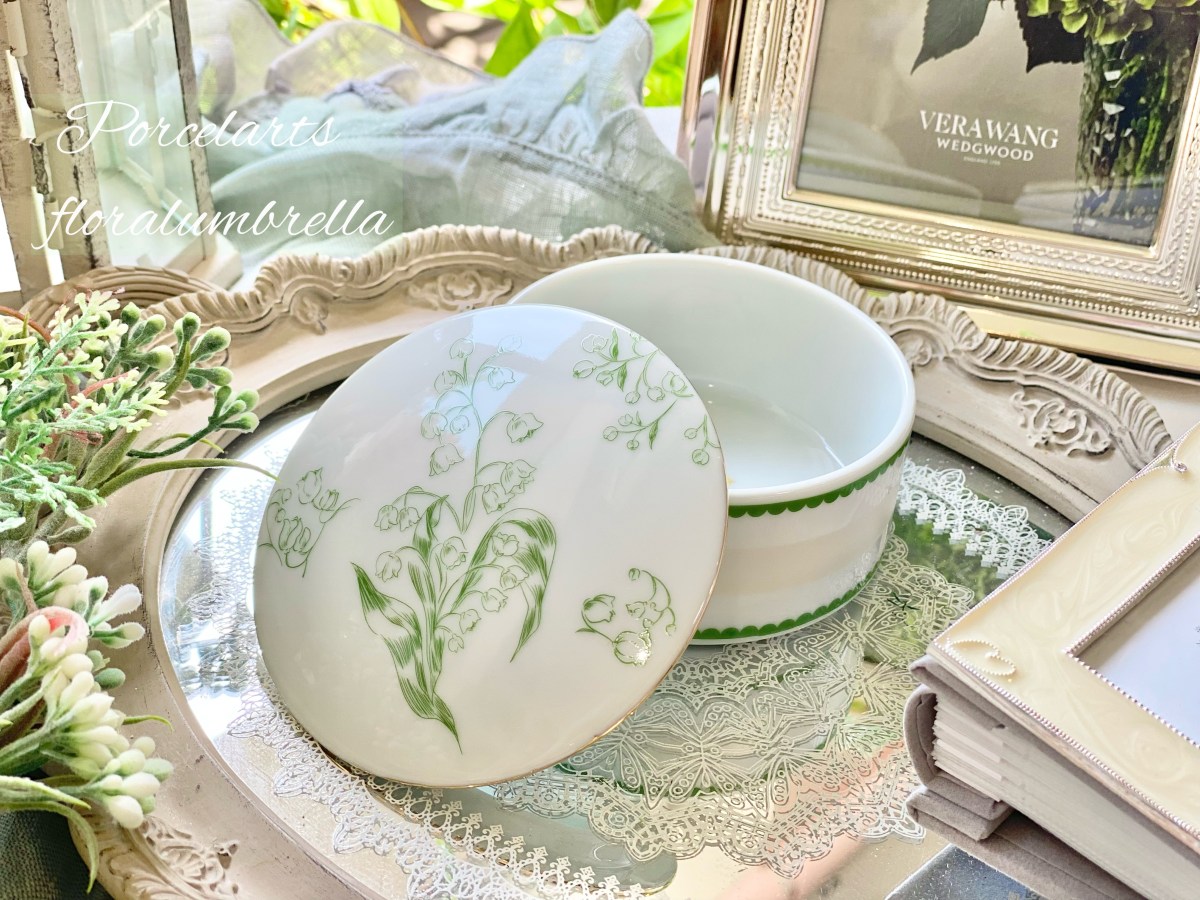 爽やかな鈴蘭の転写紙